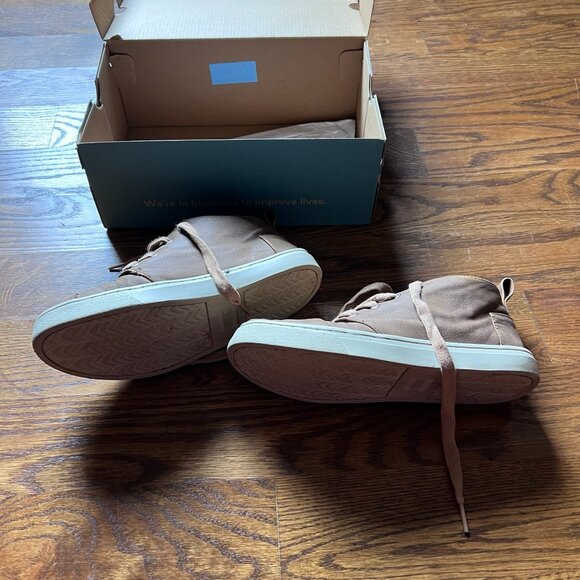 Toms Youth Botas Cupsole Toffee Microsuede Shoes Sz 4.5Y - Picture 4 of 11